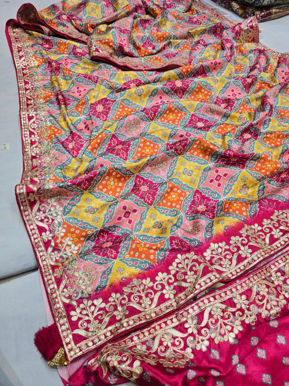 Pure Chinon designer digital saree ♥️
