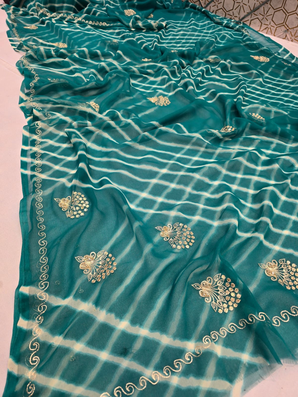 Pure chiffon saree