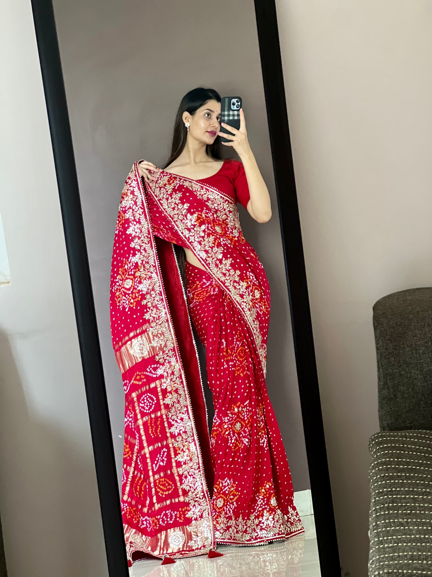 Karwachauth Special. Pure Gaji Silk saree
