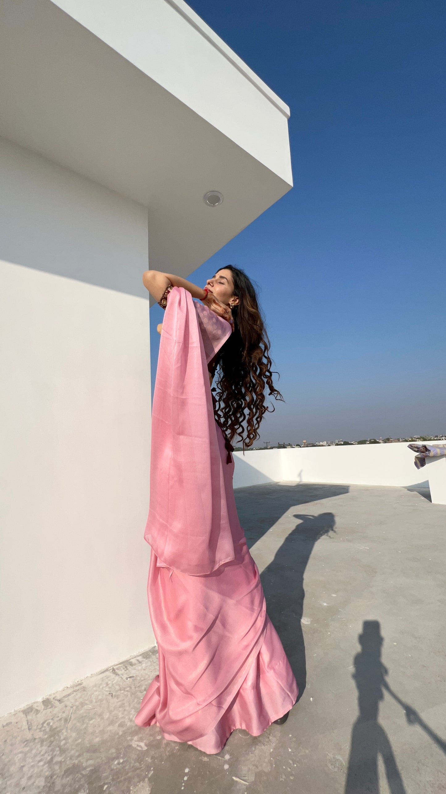 Latest satin designer saree