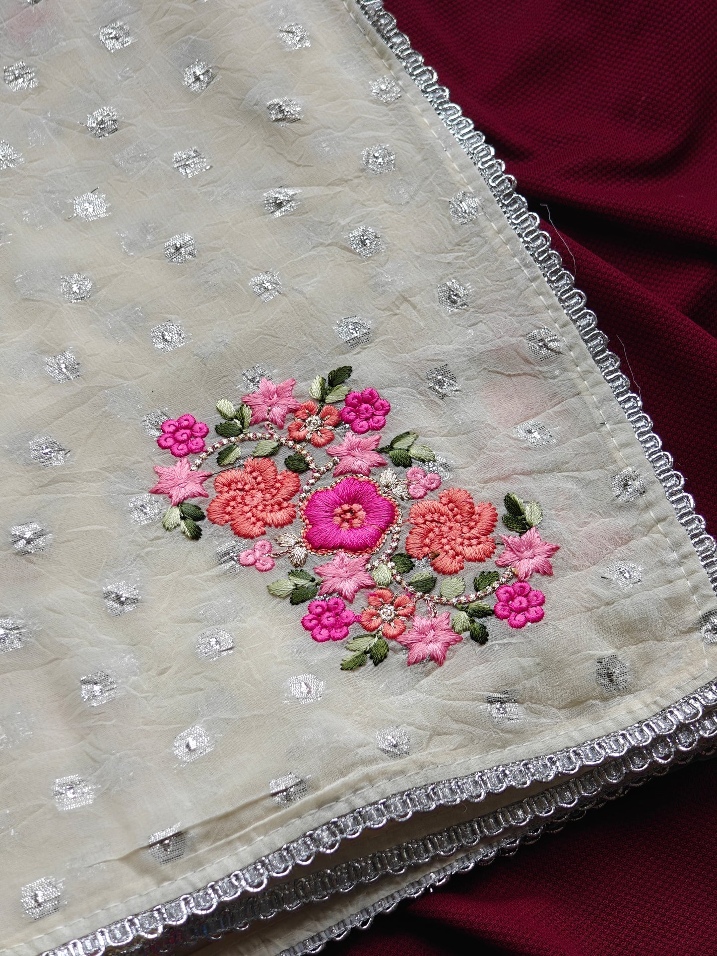 Chiffon floral saree 1001