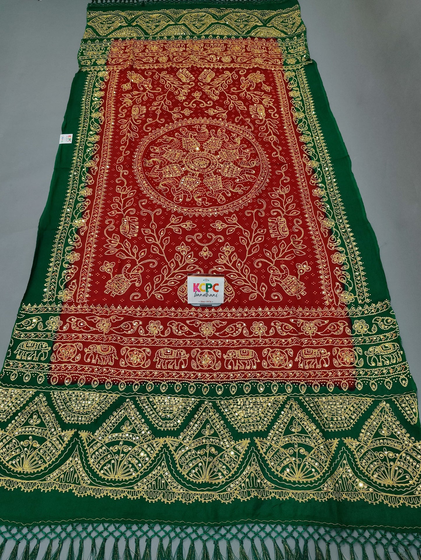Latest Georgette Rajasthani Traditional Aara Tari handwork Dupatta