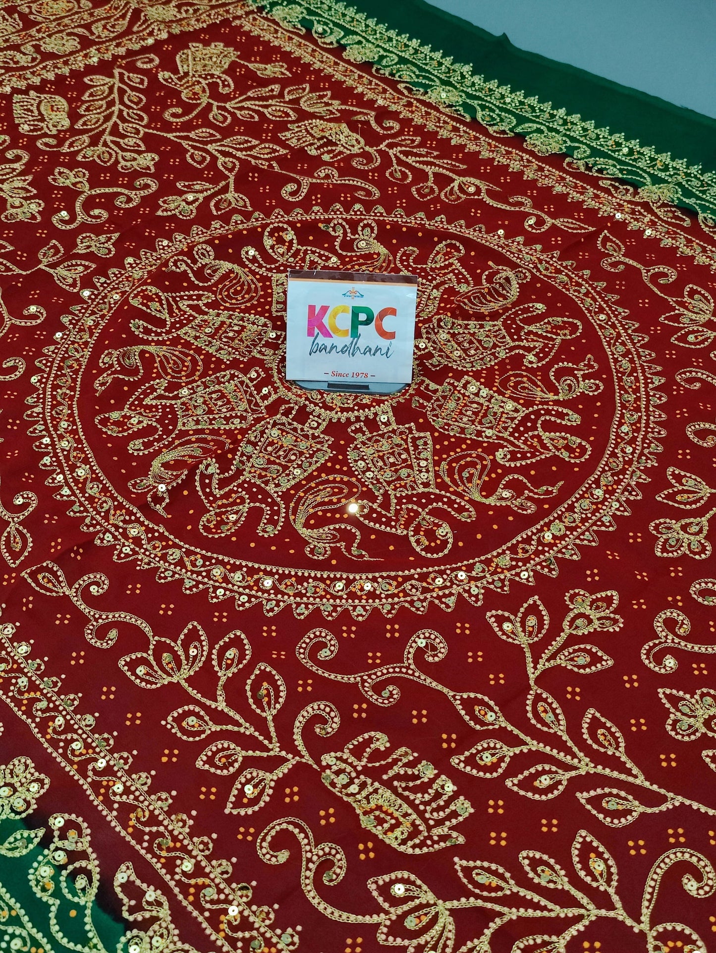 Latest Georgette Rajasthani Traditional Aara Tari handwork Dupatta