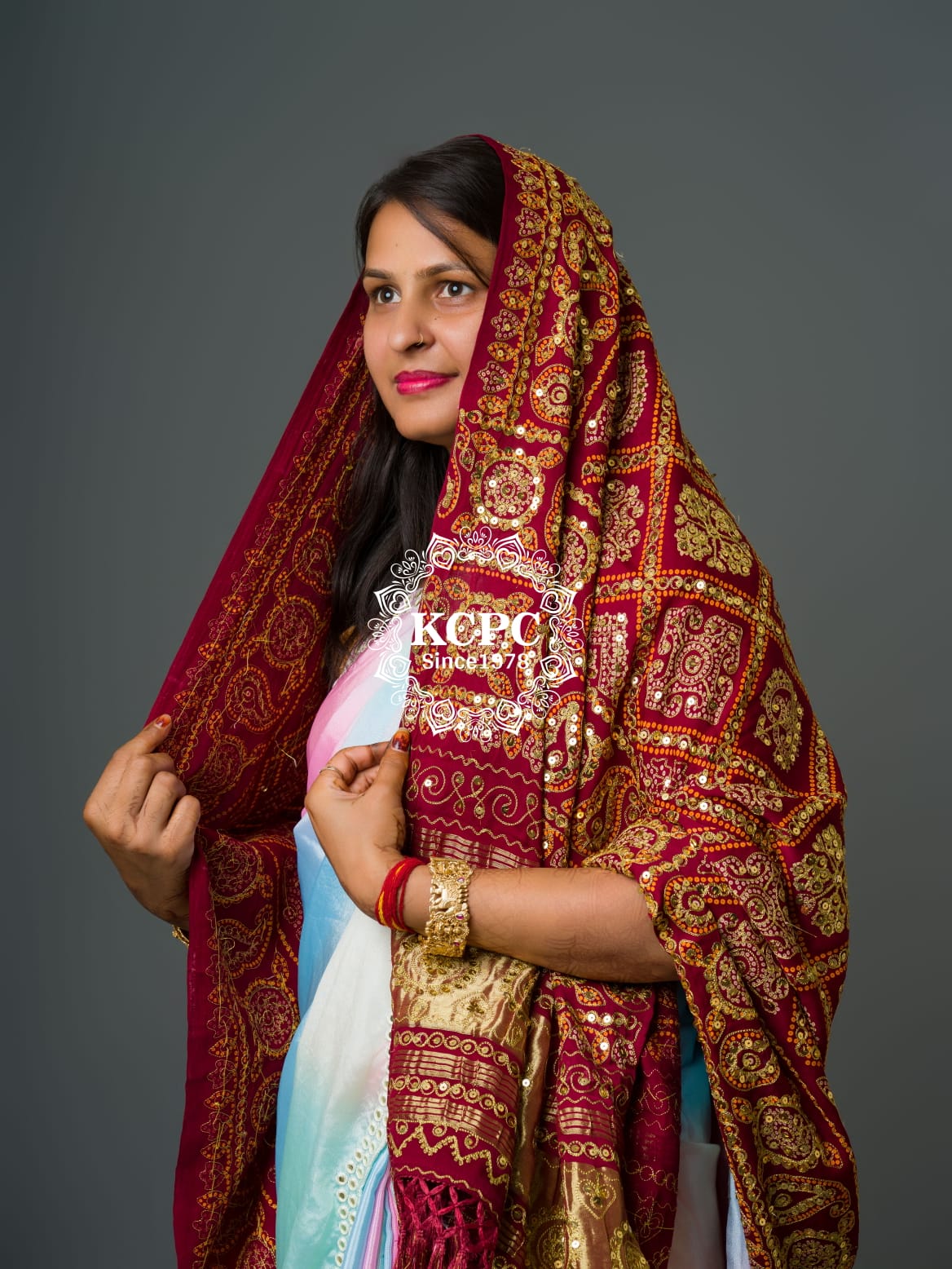 New Designer Vintage Georgette Gotapatti Aaratari Work Party Wear Dupatta