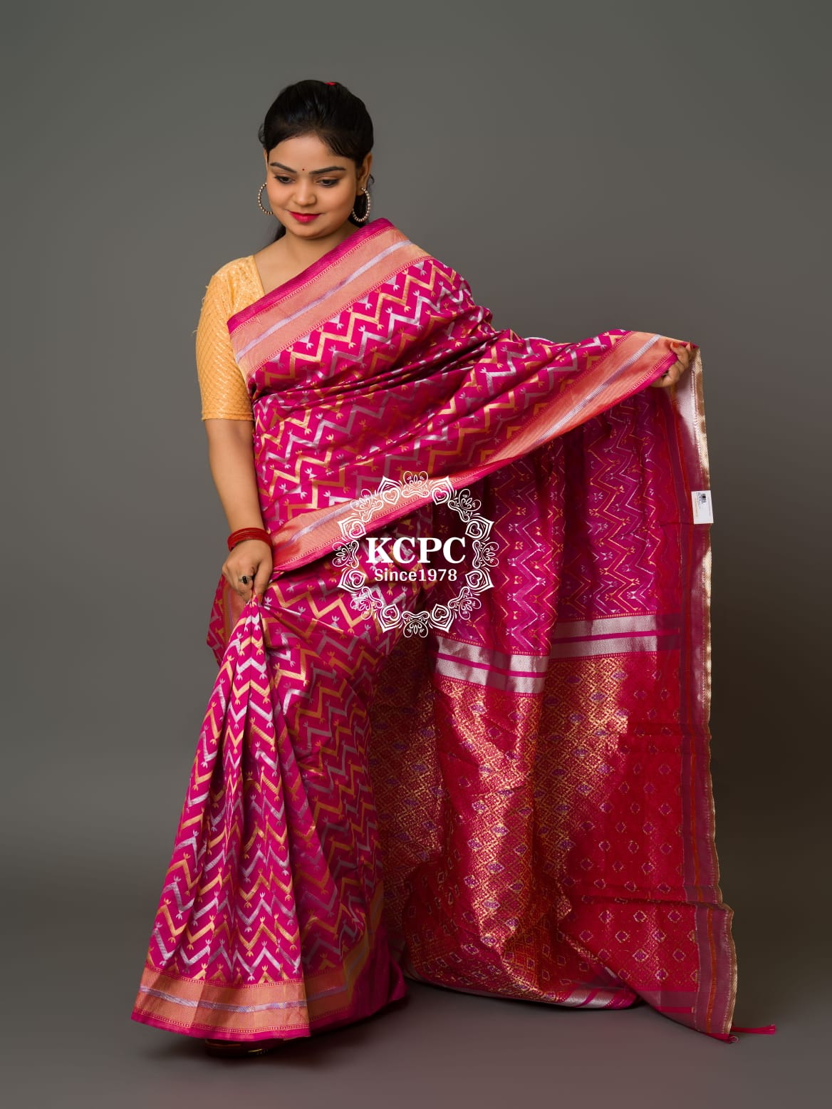 New Launch Banarasi Katan Handloom Saree with blouse