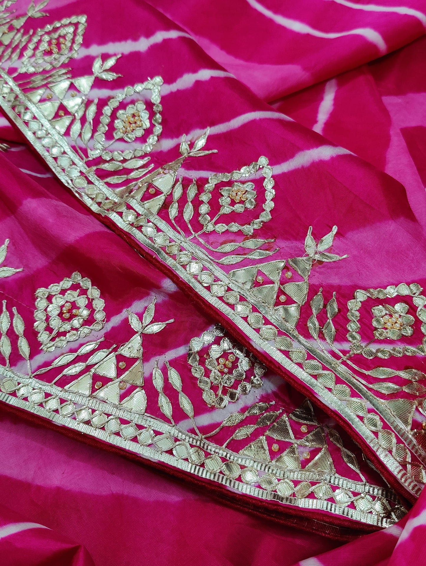 KcPc Latest News launch pure Tussar Chinon gotapatti saree with blouse,RGC