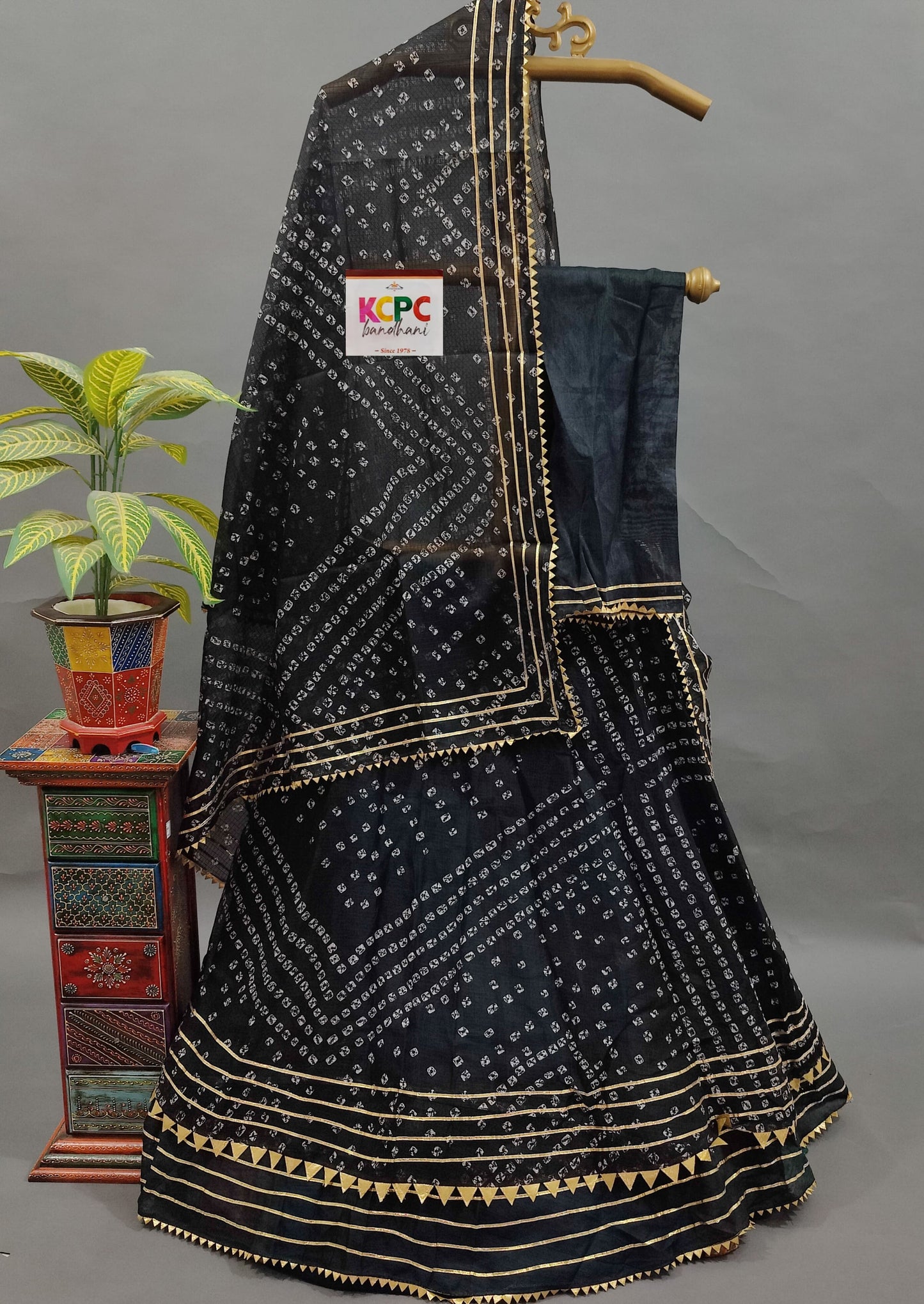 Latest Jaipur chunri style kota doriya gota pathi lehengas, NR, kml