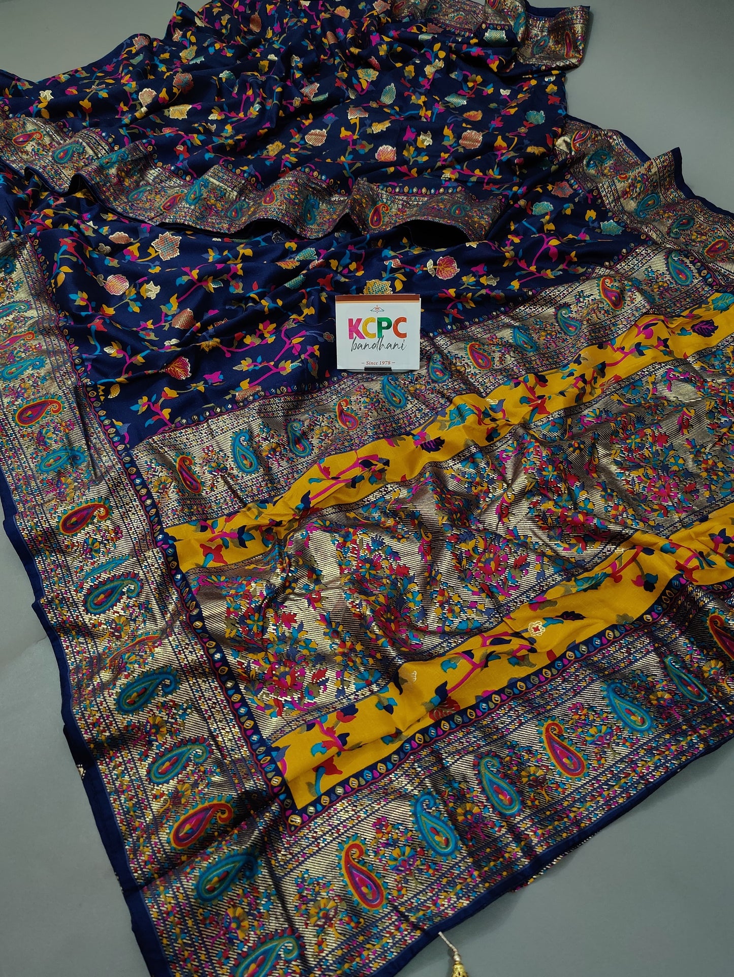KcPc Latest handpicked pashmina cotton silk Saree With Blouse, SRD