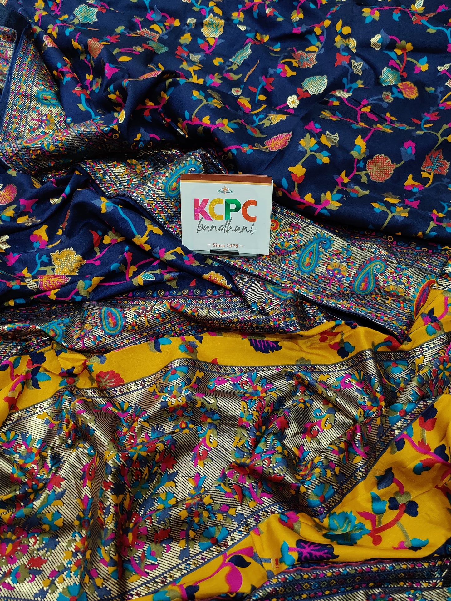 KcPc Latest handpicked pashmina cotton silk Saree With Blouse, SRD