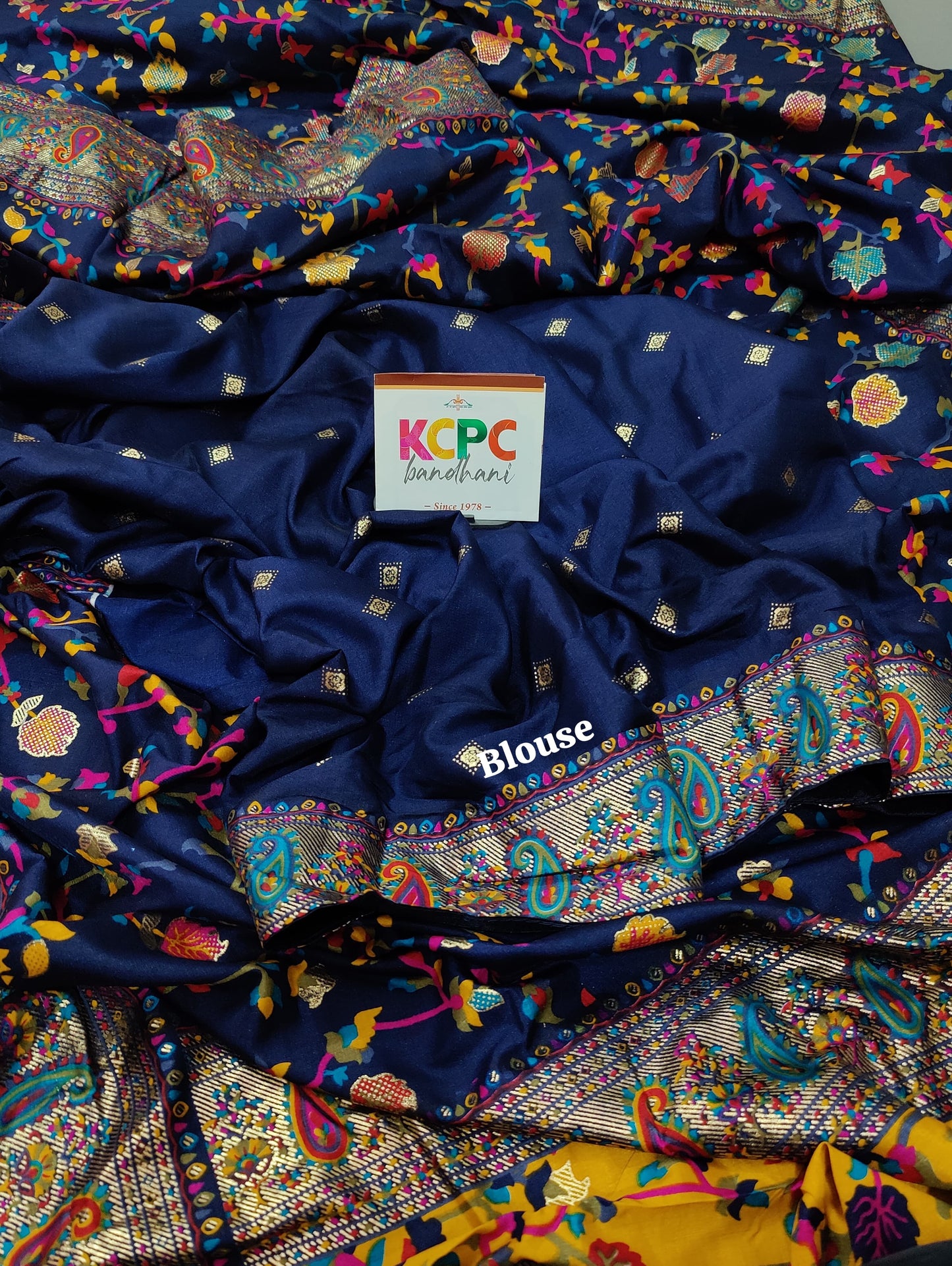 KcPc Latest handpicked pashmina cotton silk Saree With Blouse, SRD