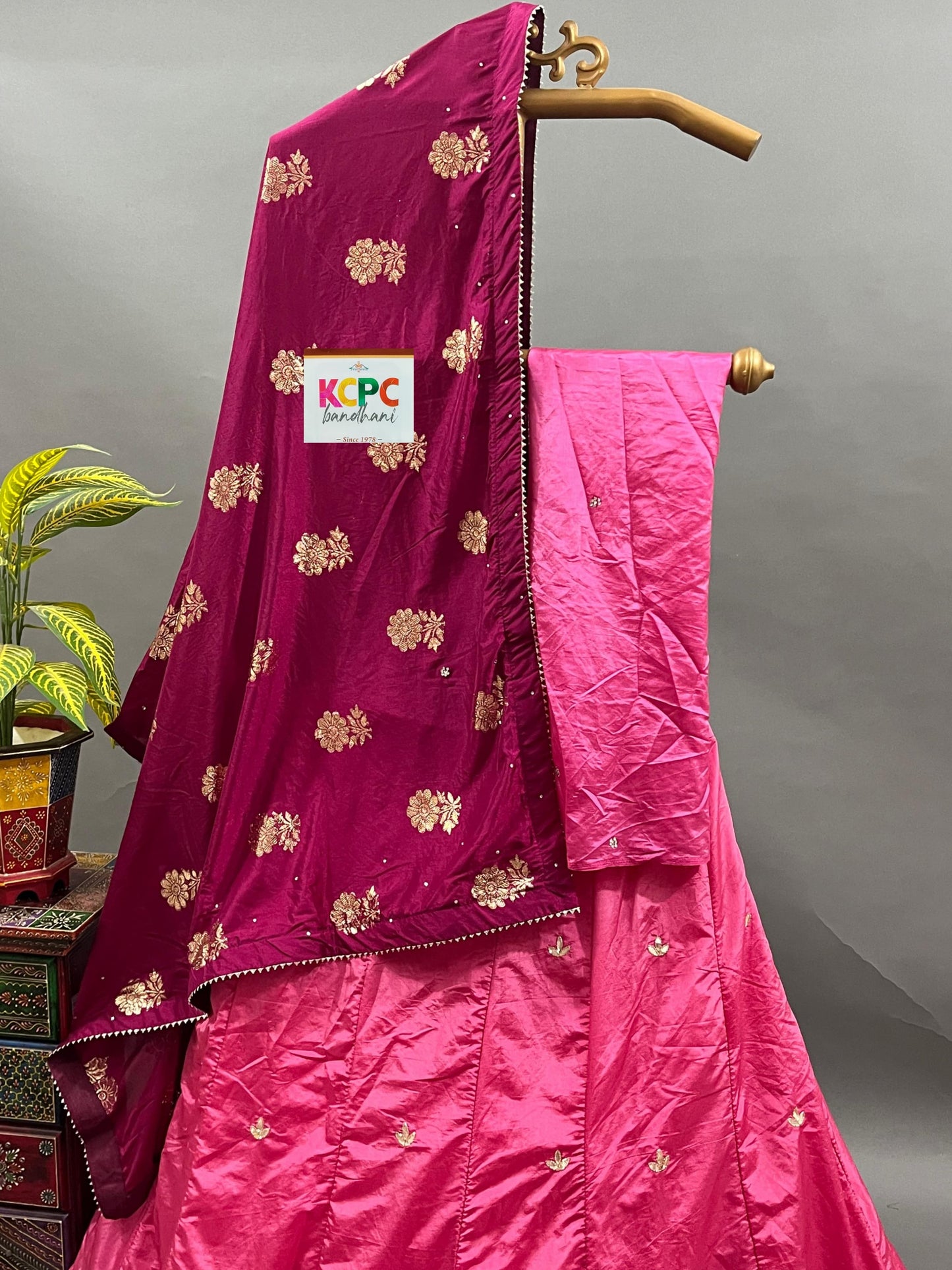 KcPc Launching new Upada silk with katdana gotapatti work lehenga set,ANJ