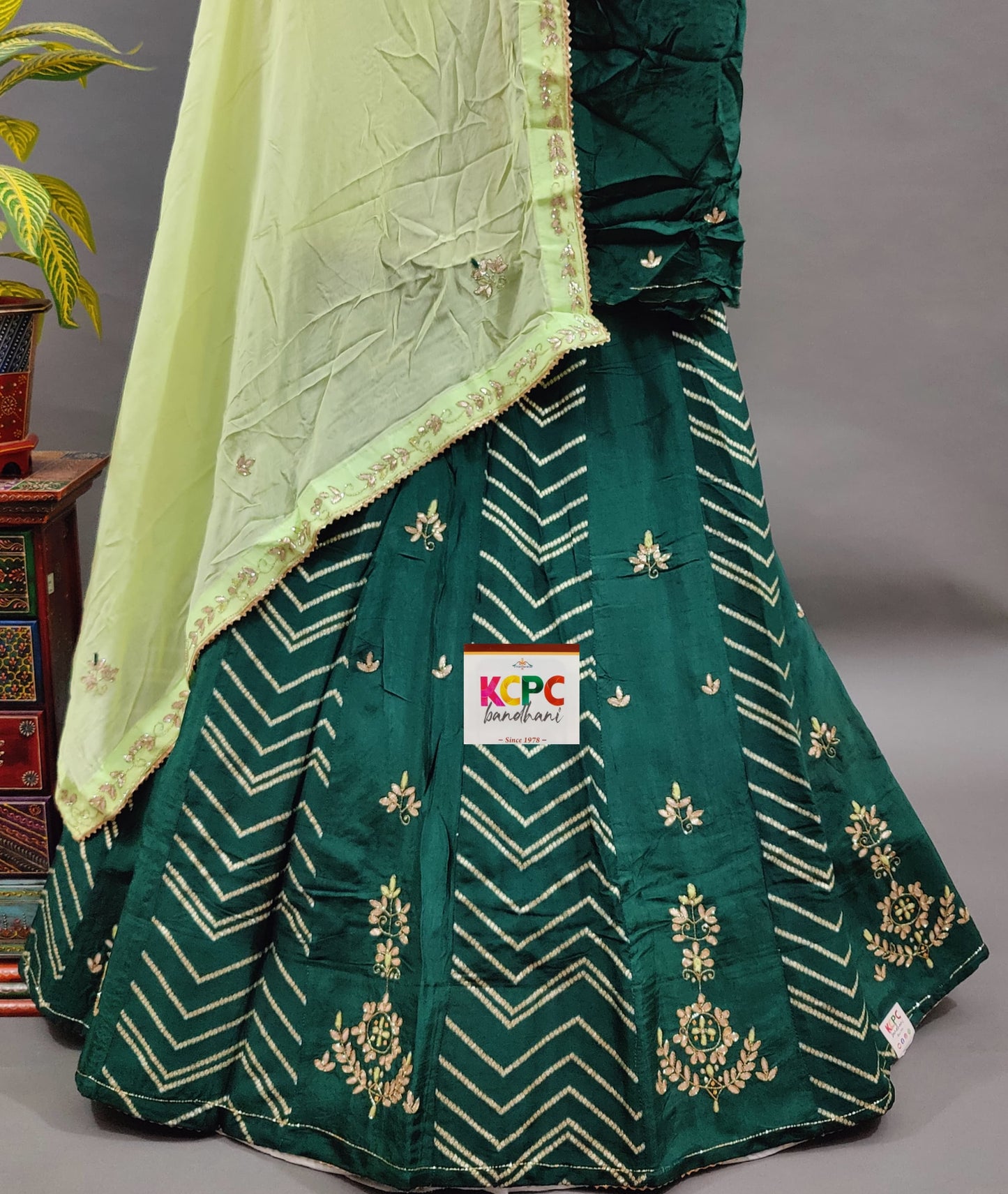 KcPc New Launch Dola silk Gotapatti katdana Handwork designer Lehenga set,Raj