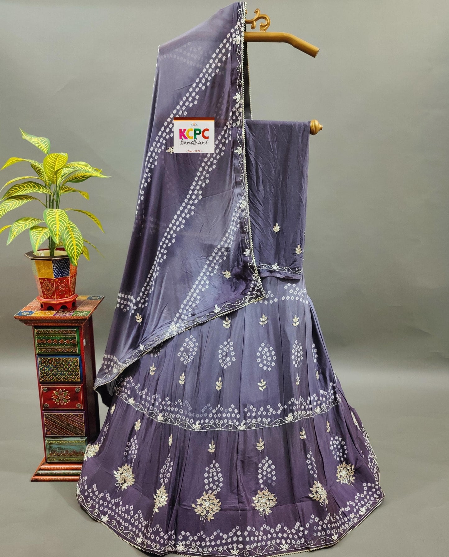 KcPc Latest New Launch chinon silk with katdana Gotapatti Handwork Lehenga set,RAJ