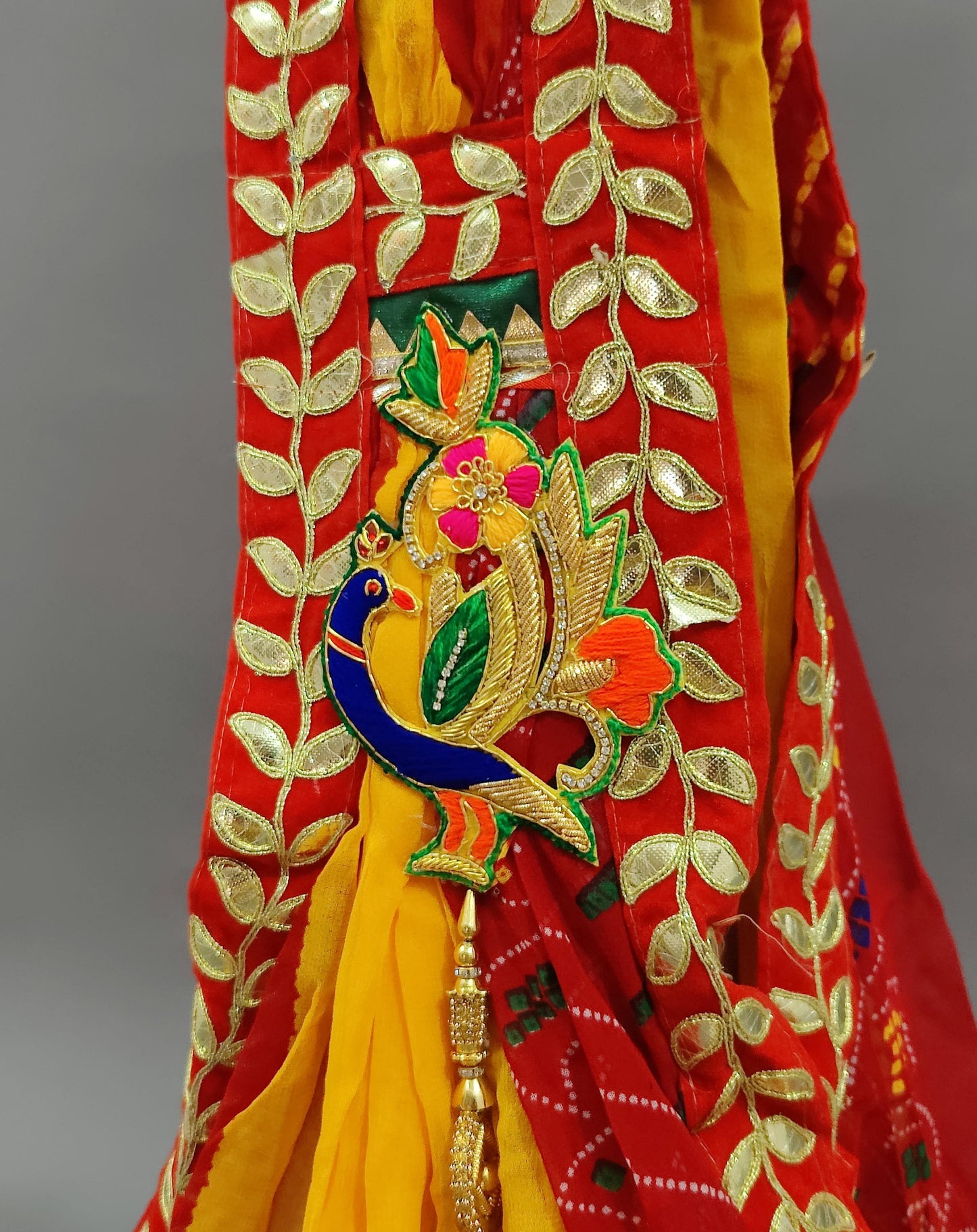 KcPc Rajasthani Marwadi Chunri Pomcha Stole,ZHR