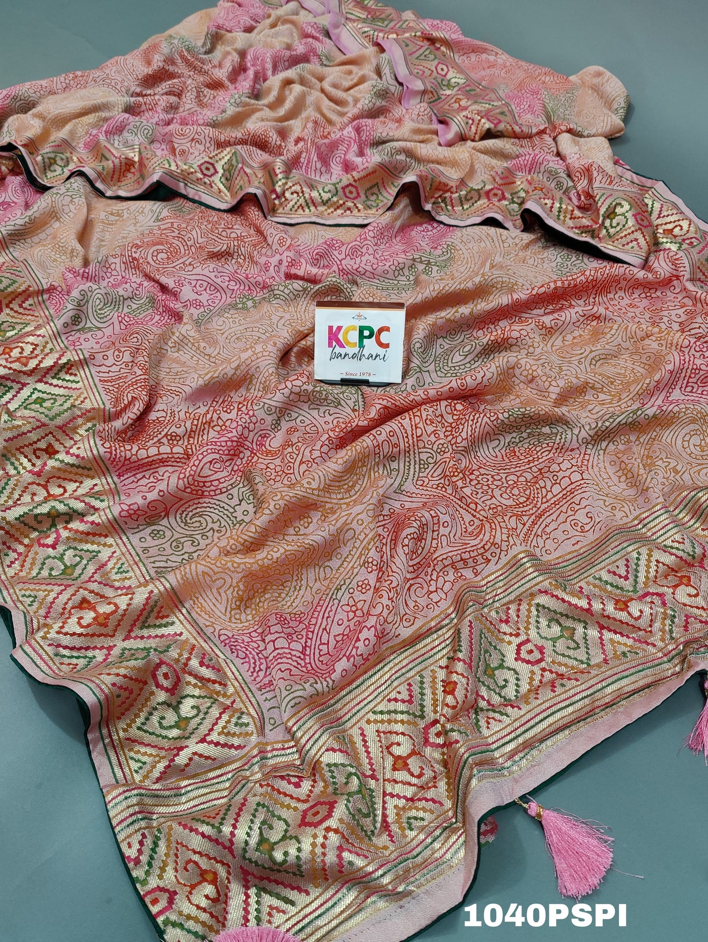 KcPc New Launch Brosso Weaving Light weight saree fancy patola border With Blouse, SRD