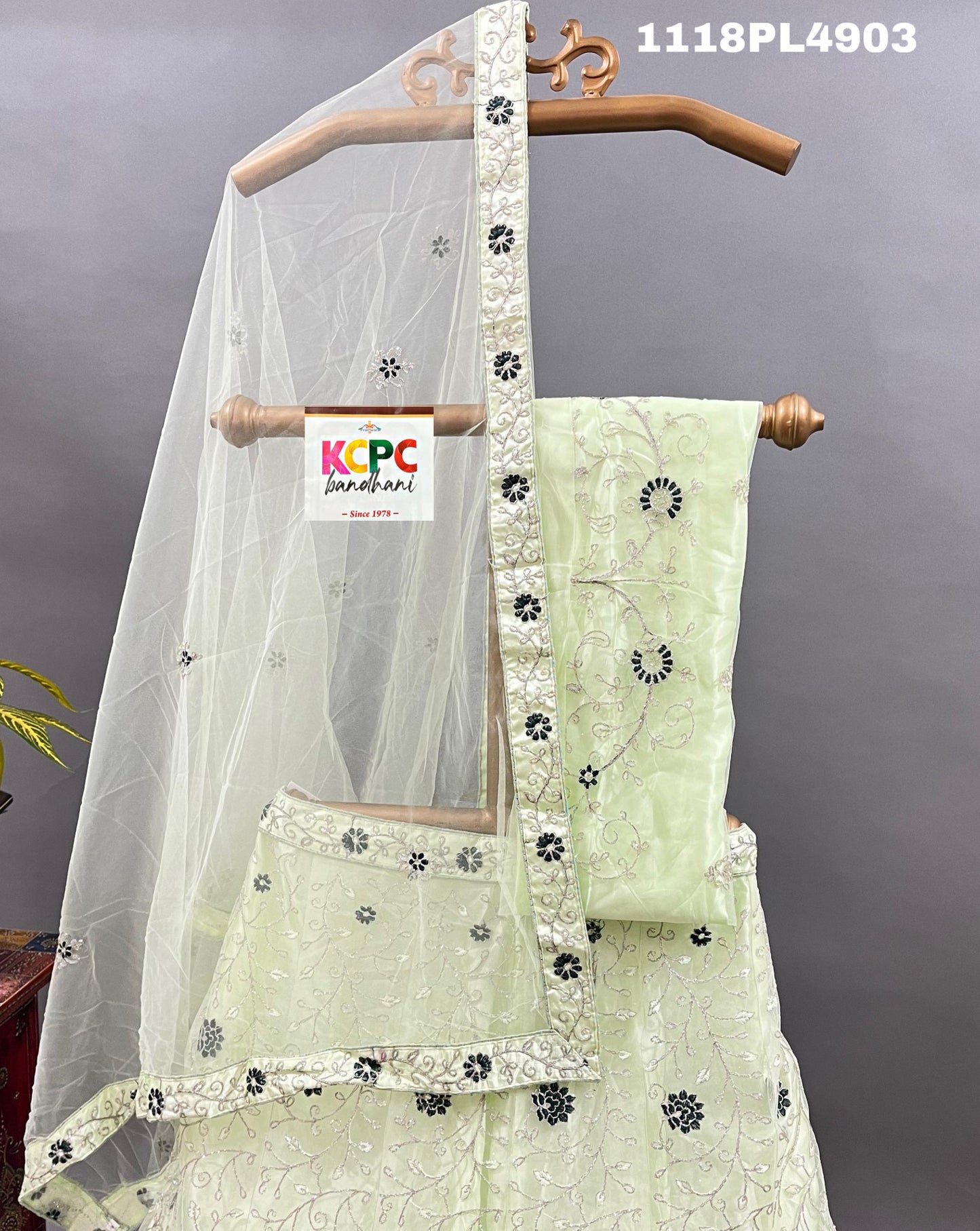 KCPC New Net Sequences embroidery Lehenga set