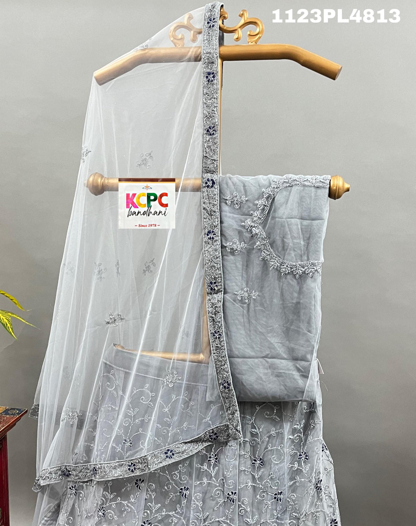 KCPC New Net Sequences embroidery Lehenga set