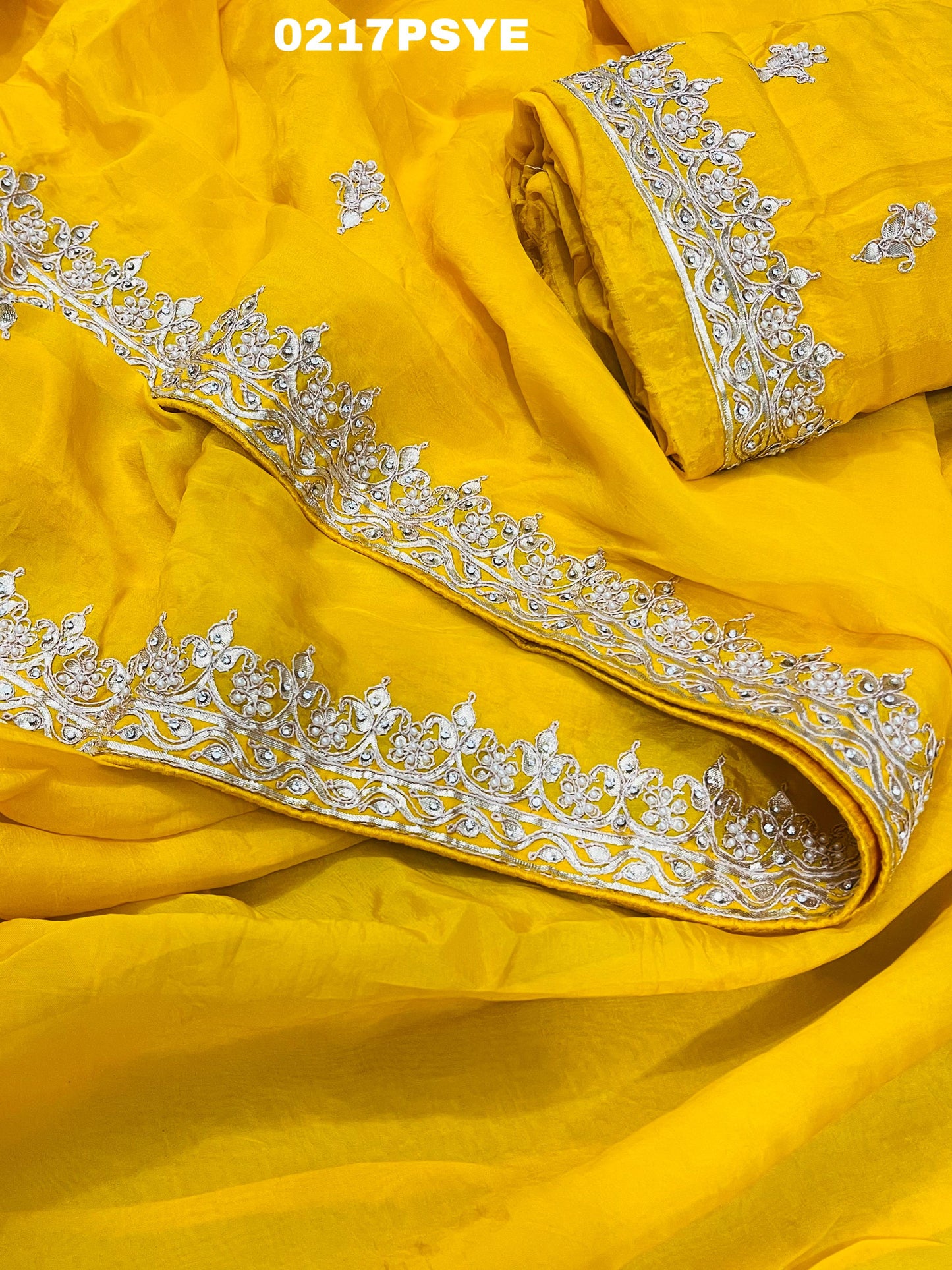 KCPC New Ho Silk Gottapatti Work saree With Blouse