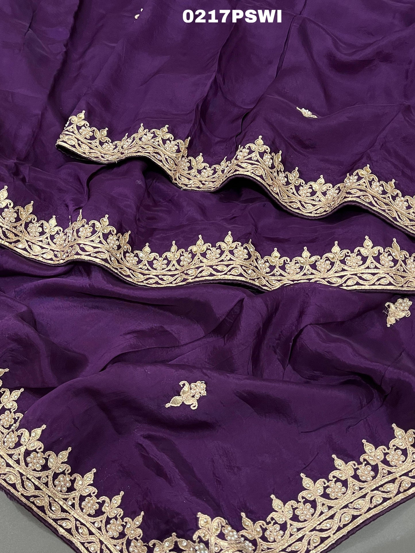 KCPC New Ho Silk Gottapatti Work saree With Blouse