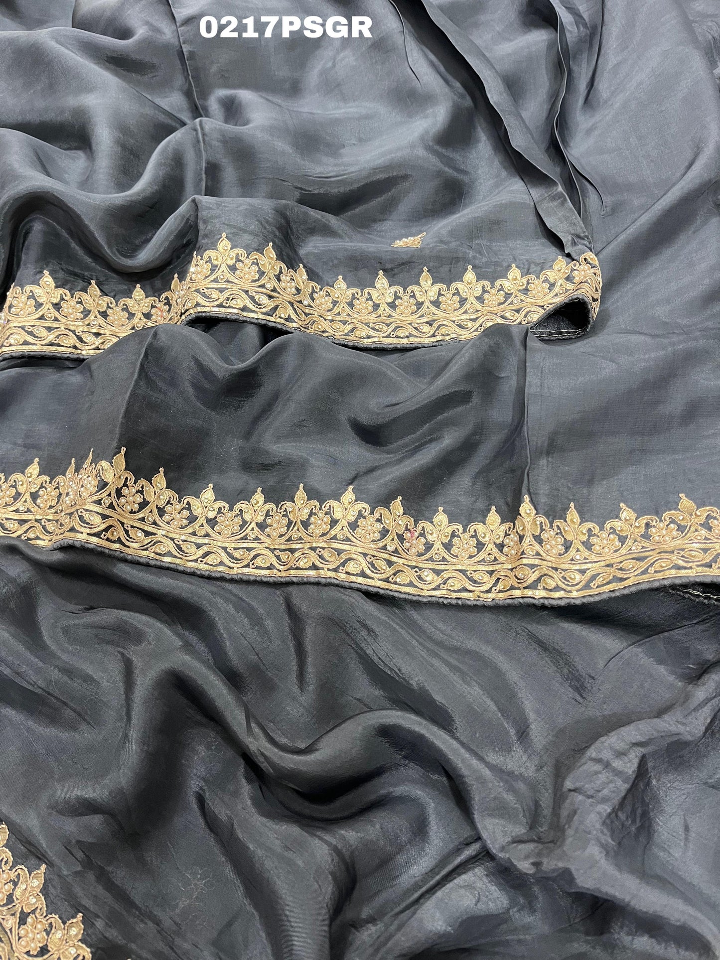 KCPC New Ho Silk Gottapatti Work saree With Blouse