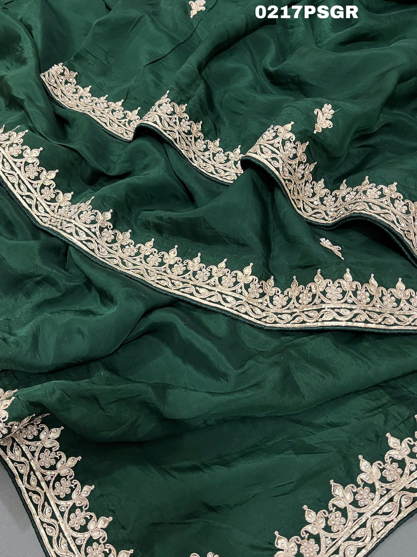 KCPC New Ho Silk Gottapatti Work saree With Blouse