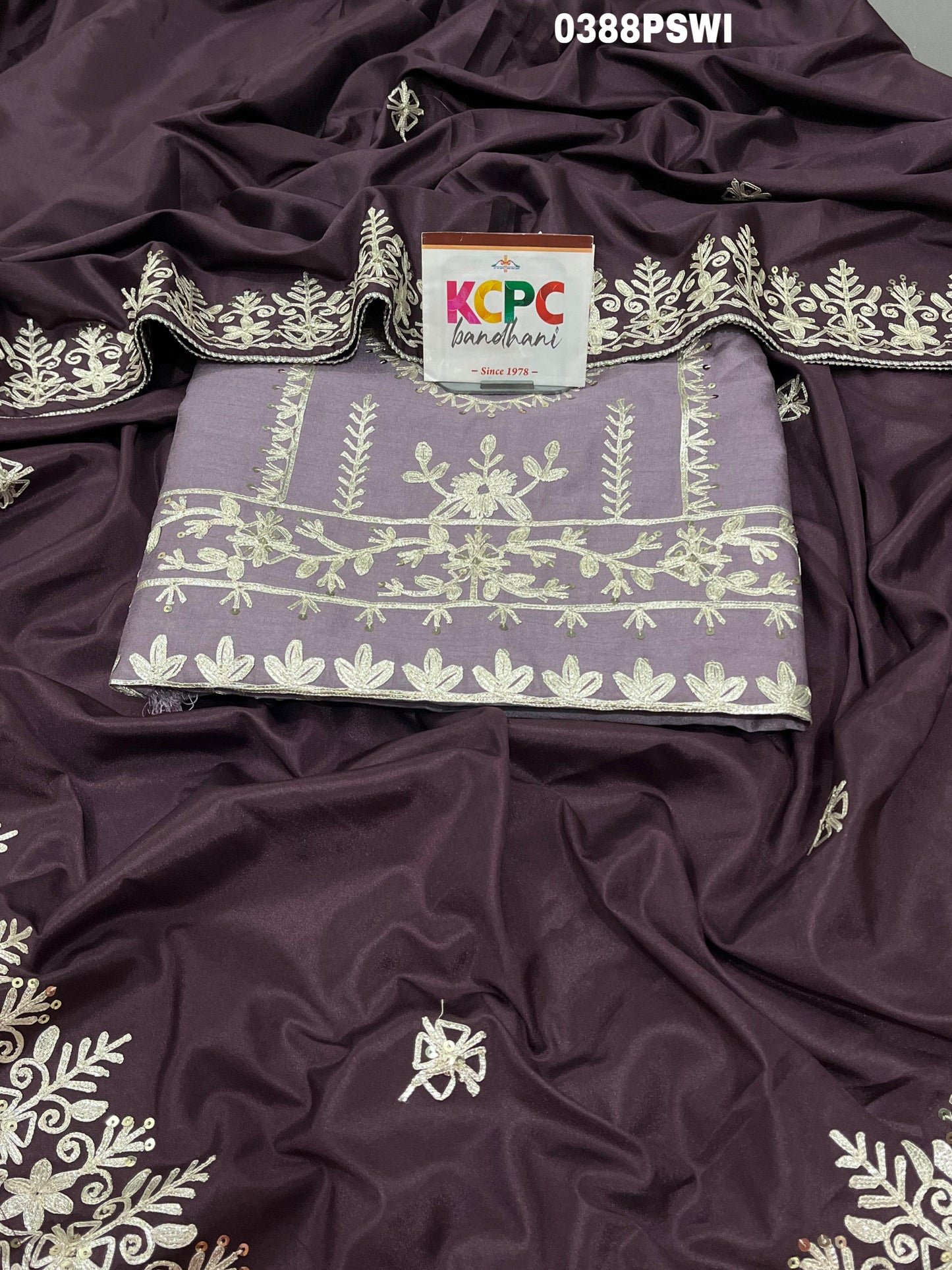 KCPC Letest New Tussar Silk Gotapatti Saree With Blouse