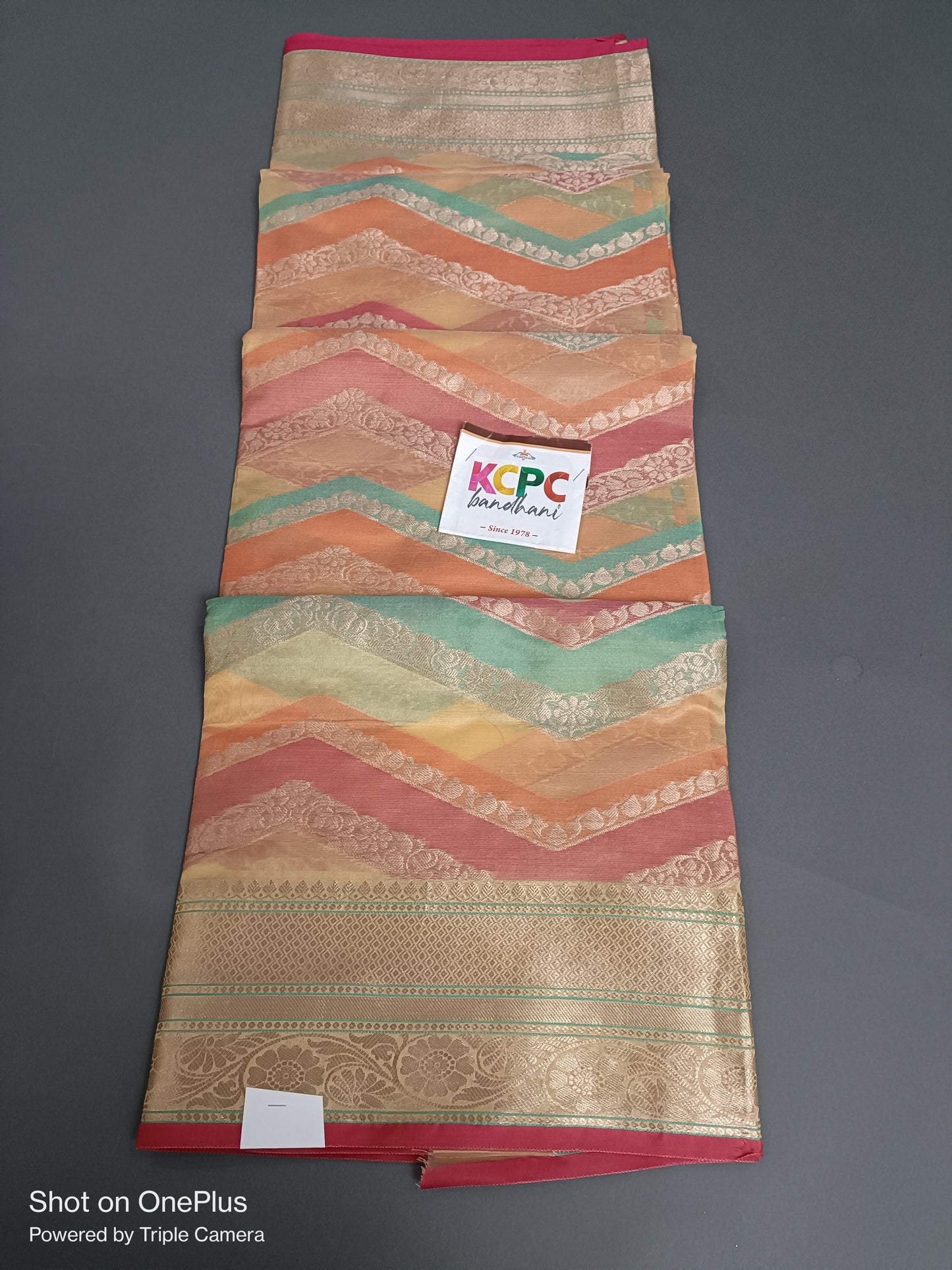 PURE Fabric Organza silk rich palu Broket brouse Rangcut , OR , RR