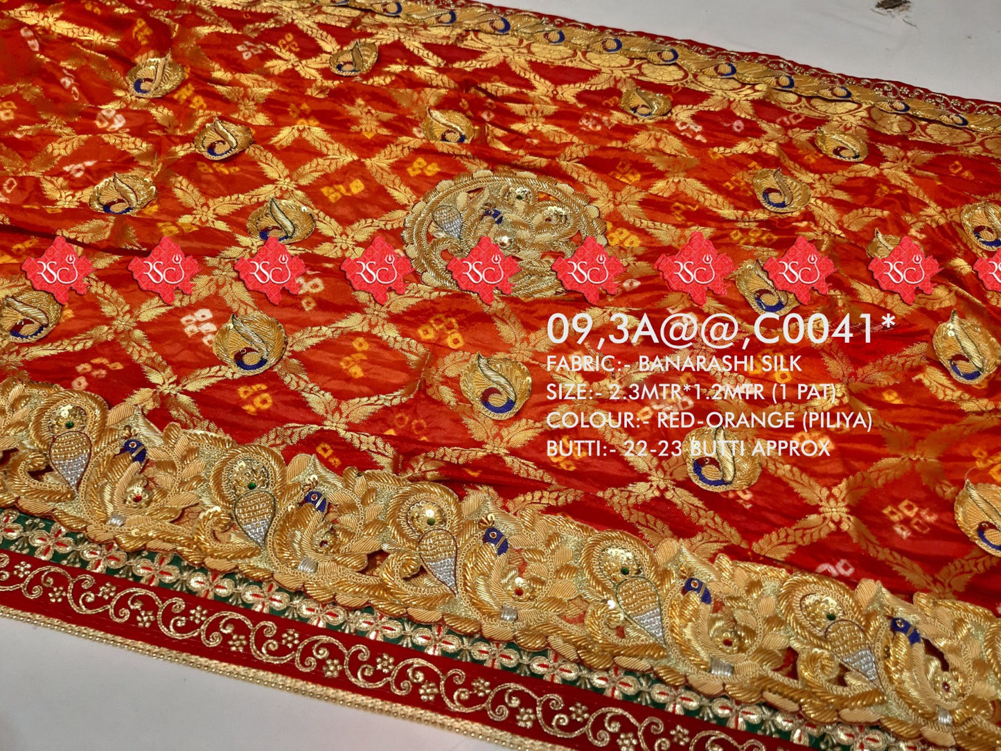 Banarasi Gharchola Heavy Belbuti Odhna Kcpc Nr Chunri Pila