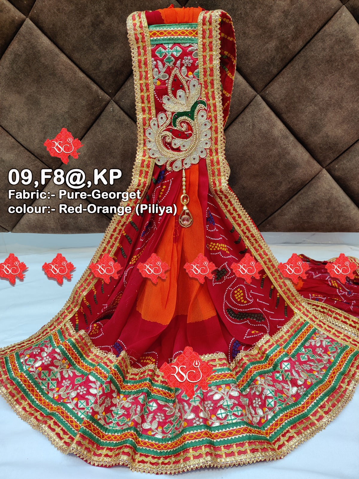 Pure Georgette Chunri Pilya Odhna Rsc Or Piliya Pila