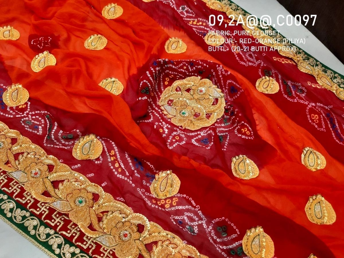 New Heavy Belbutti pure ojariya odhna - KcPc Bandhani
