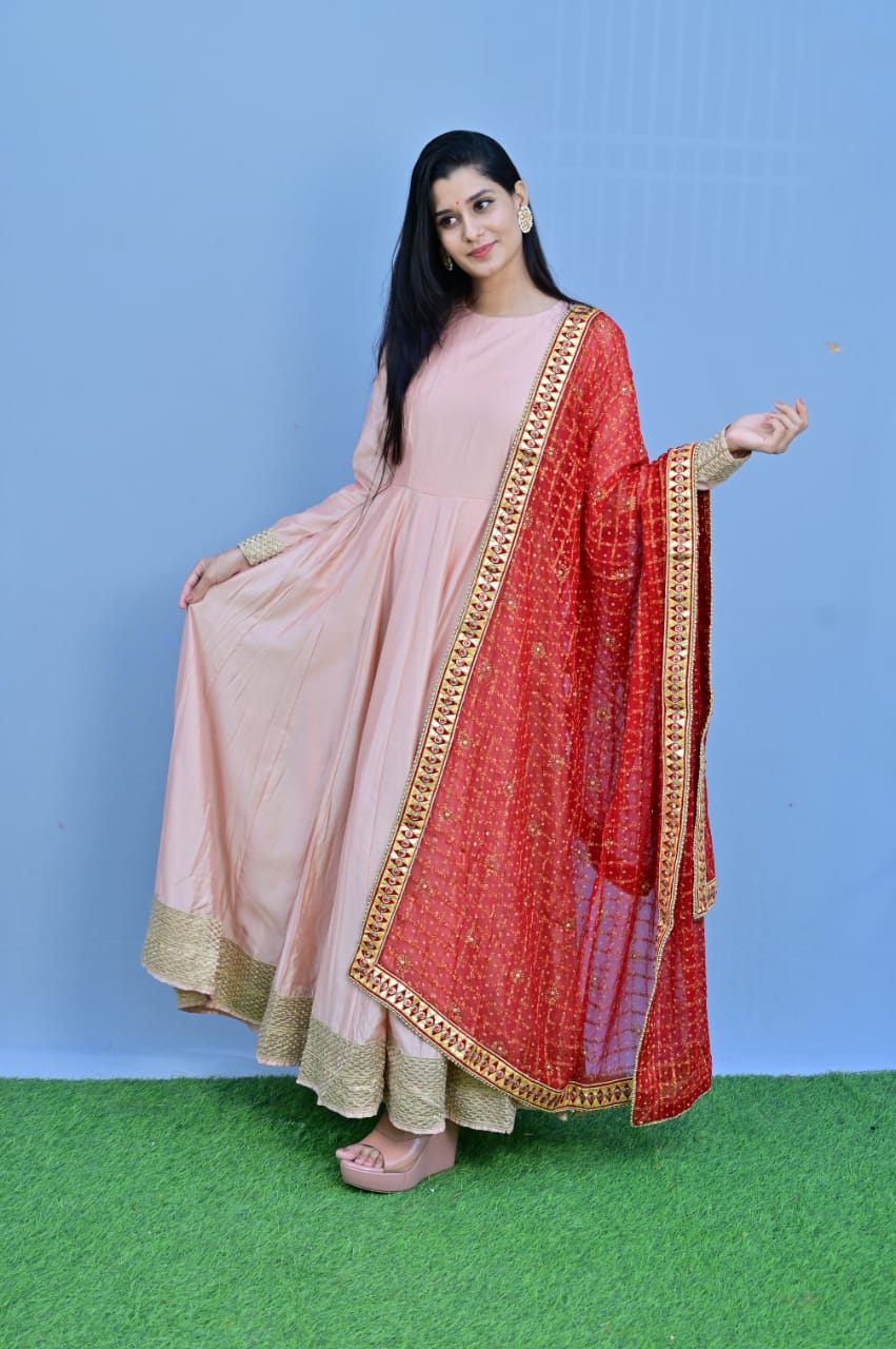 Pure Georgette Gharchola Bridal Dupatta