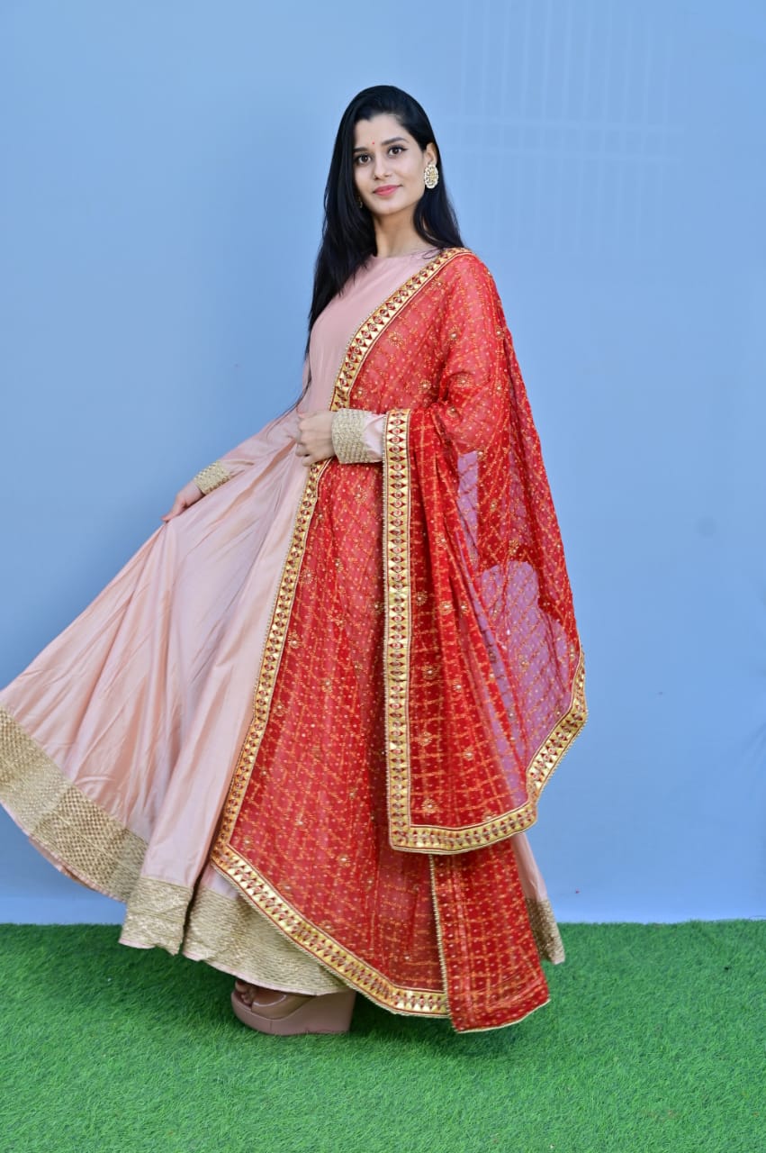 Pure Georgette Gharchola Bridal Dupatta