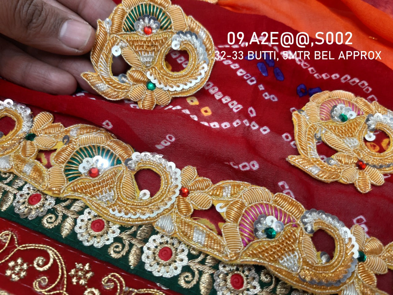 Real chandi Sacha Maal Marwadi Belbuti Odhna