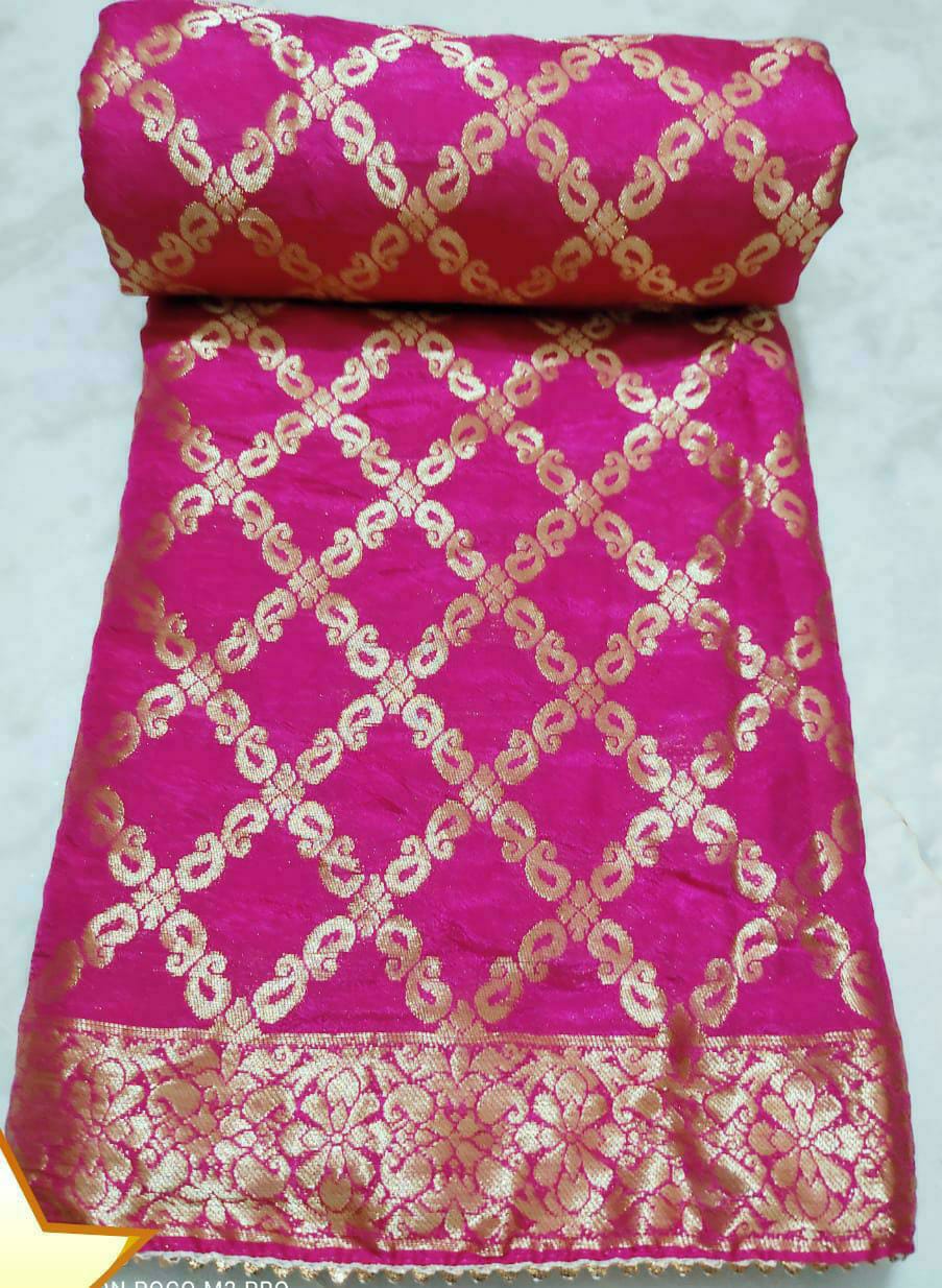 Banarasi Jackard Silk Double Kerry Jaal Sarees IR,kcpc