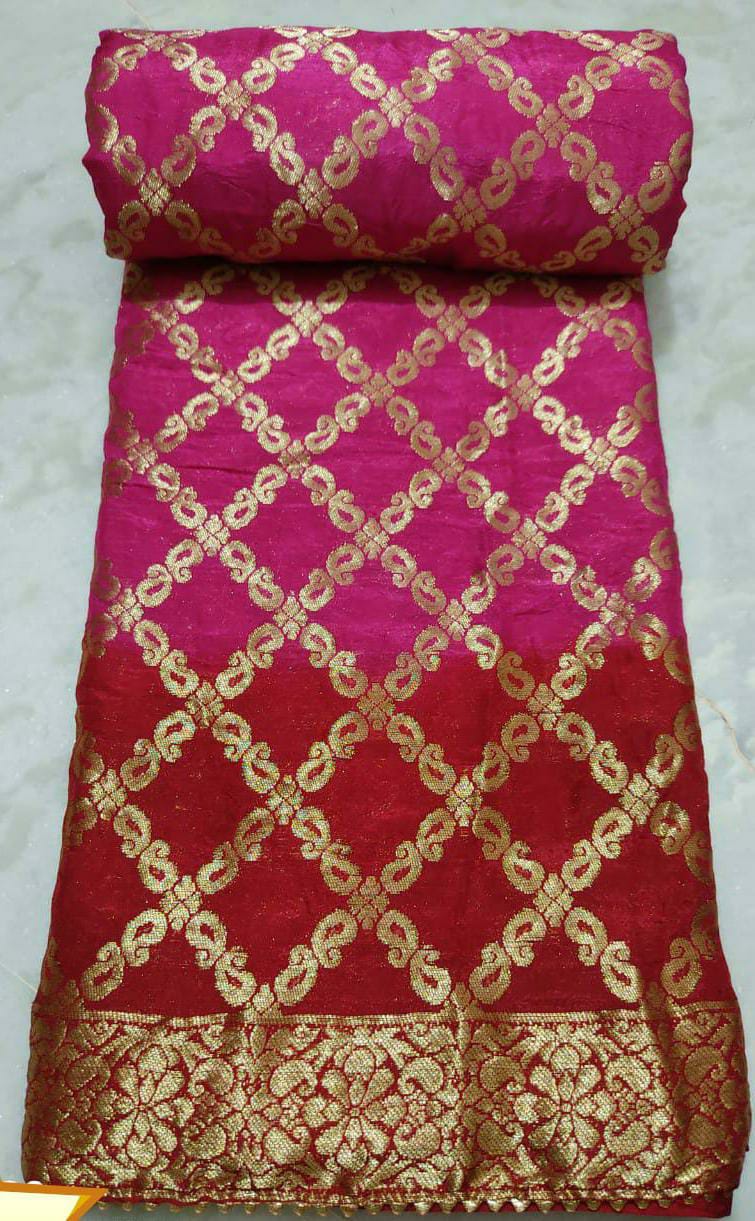 Banarasi Jackard Silk Double Kerry Jaal Sarees IR,kcpc