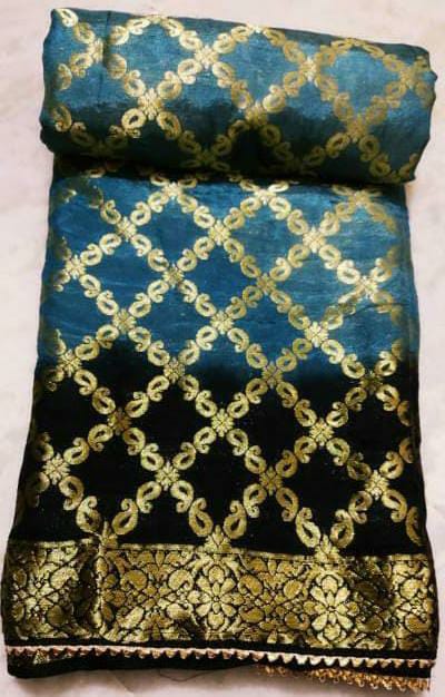 Banarasi Jackard Silk Double Kerry Jaal Sarees IR,kcpc