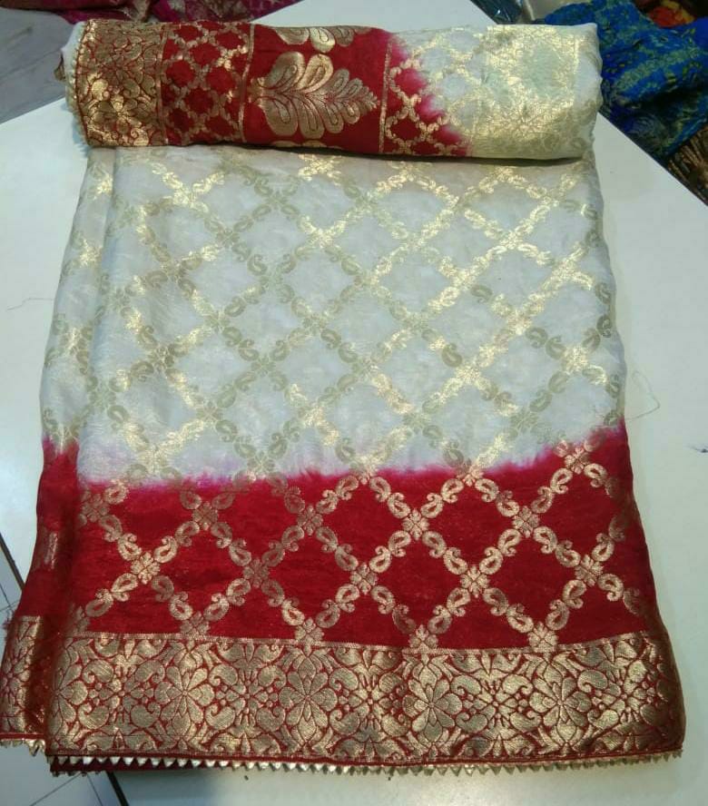 Banarasi Jackard Silk Double Kerry Jaal Sarees IR,kcpc