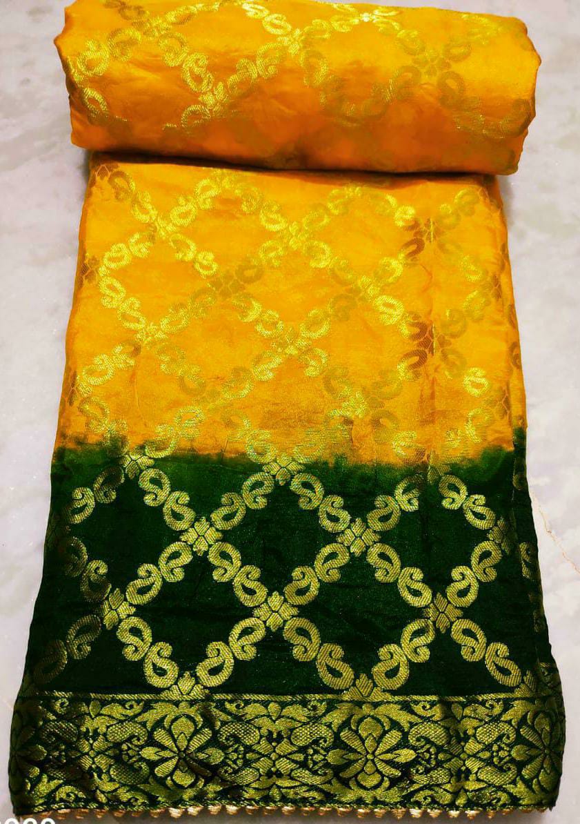 Banarasi Jackard Silk Double Kerry Jaal Sarees IR,kcpc
