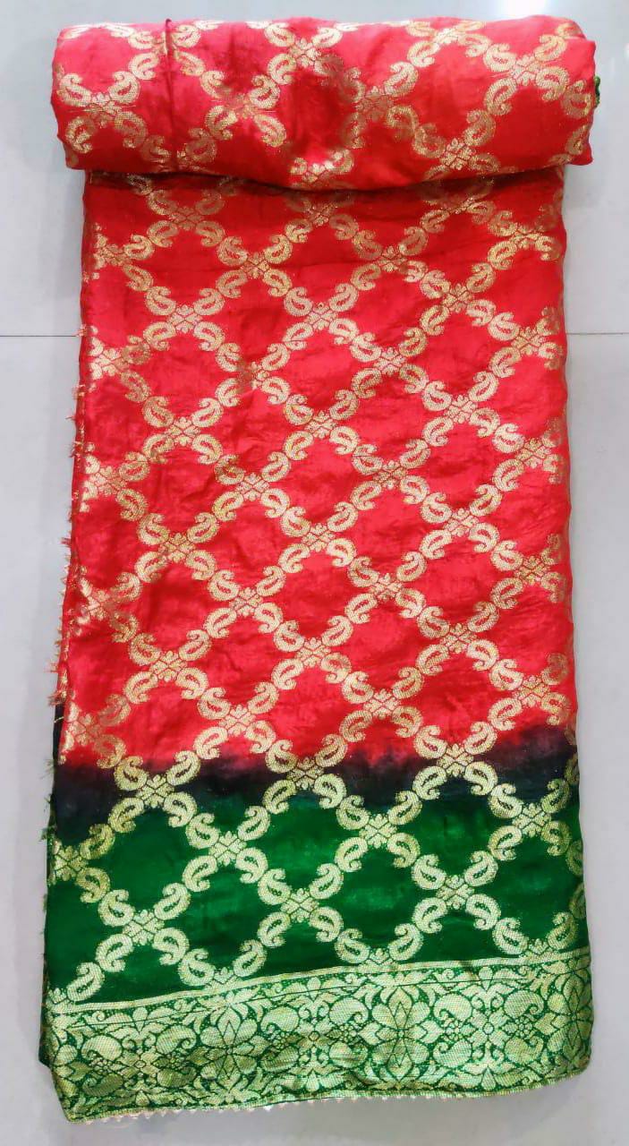Banarasi Jackard Silk Double Kerry Jaal Sarees IR,kcpc