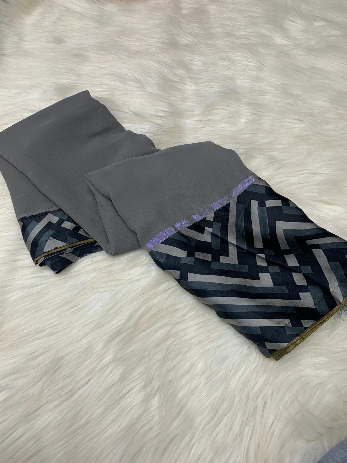 Weightless satin patta saree with jhalar in pallu digital prints, OR, HRD