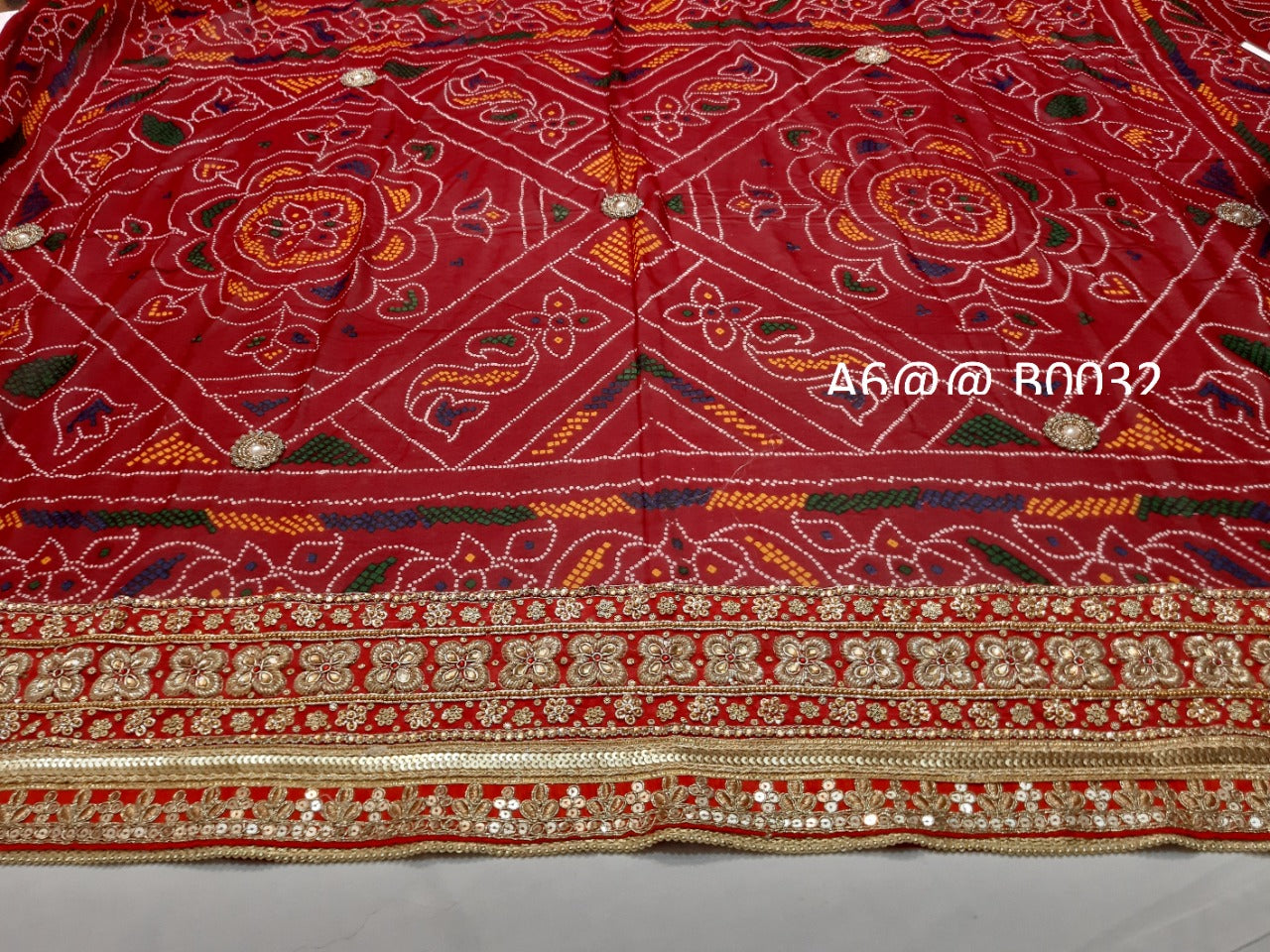 Heavy Khatli Hand Work Based Beautiful Chunri Dupatta, NR, KCPC