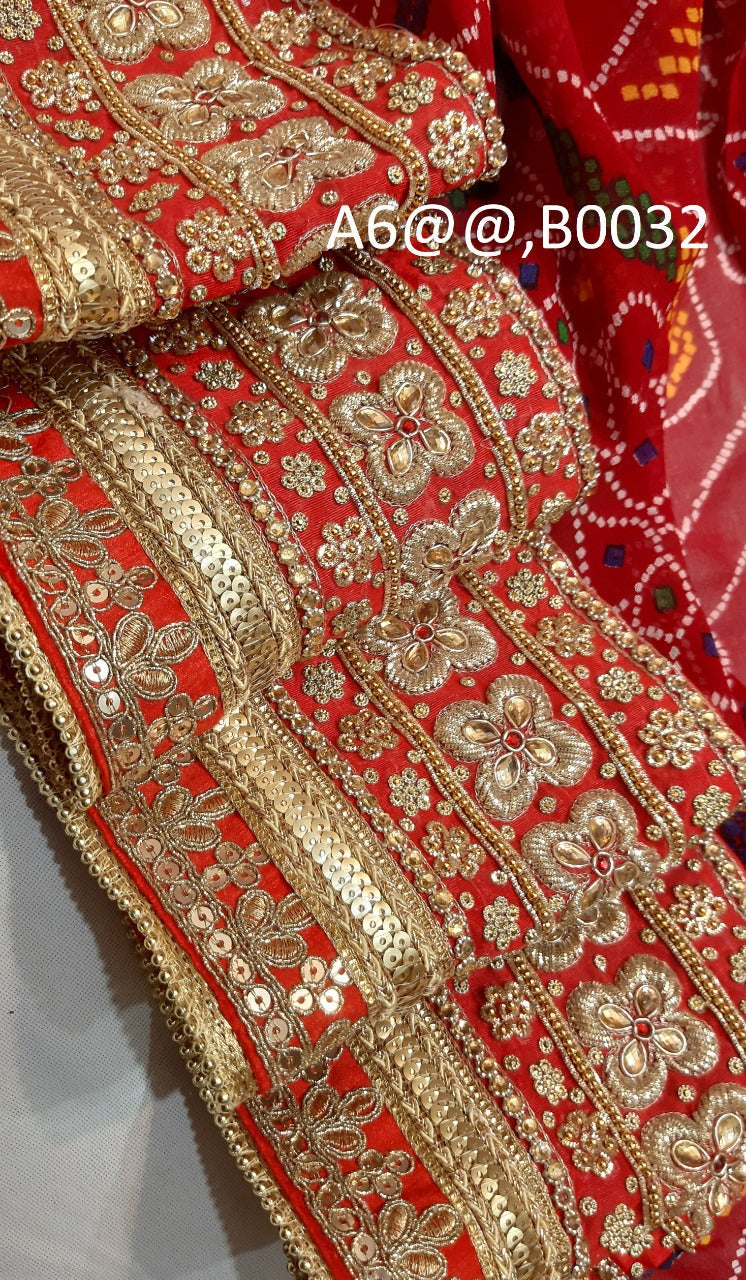 Heavy Khatli Hand Work Based Beautiful Chunri Dupatta, NR, KCPC