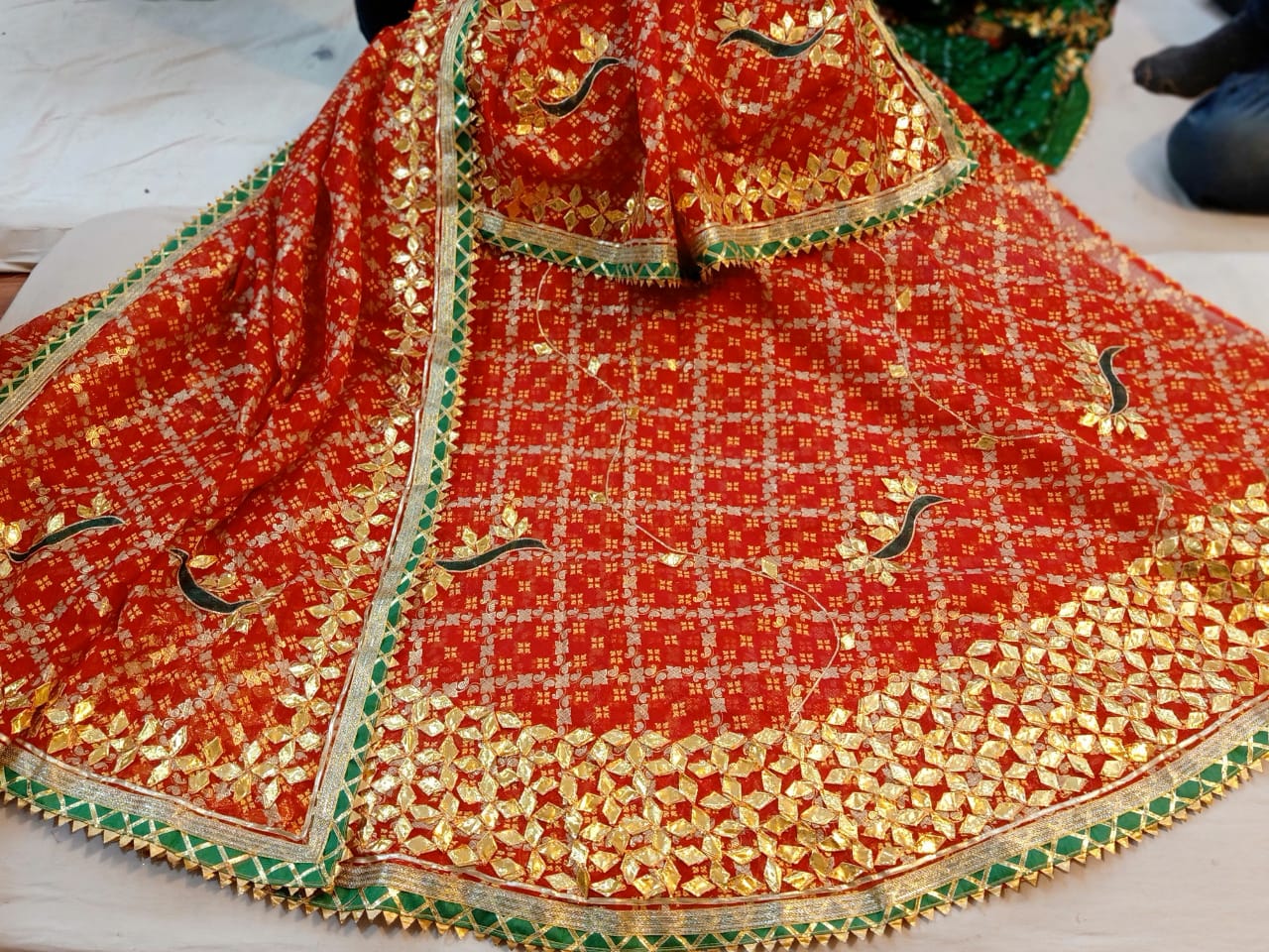 Jaipuri Gotapatti Bandhani Ghatchola Kota doria lehengas kml OR