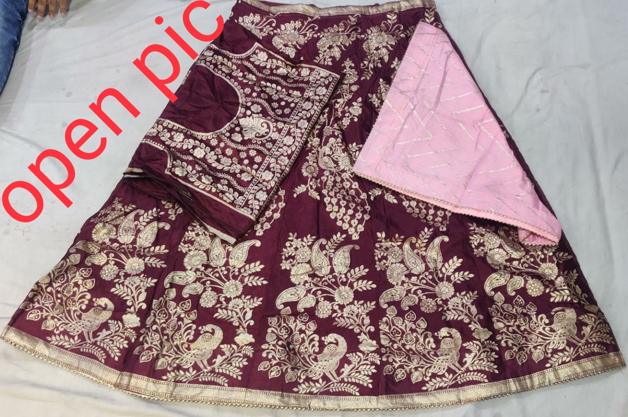 Pure upada banarasi lehenga chunni set kml OR,