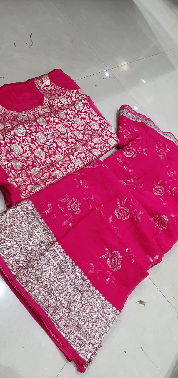 Rusyan silk beautiful Saree