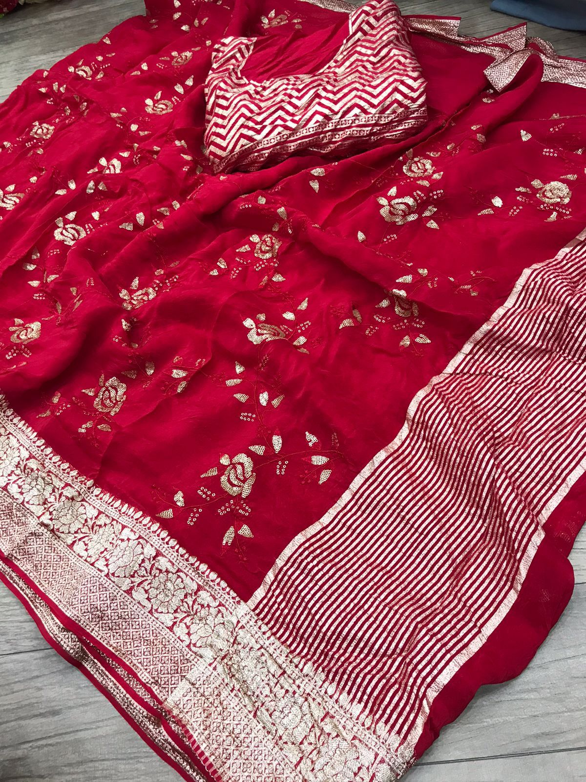 Rusyan silk beautiful Saree