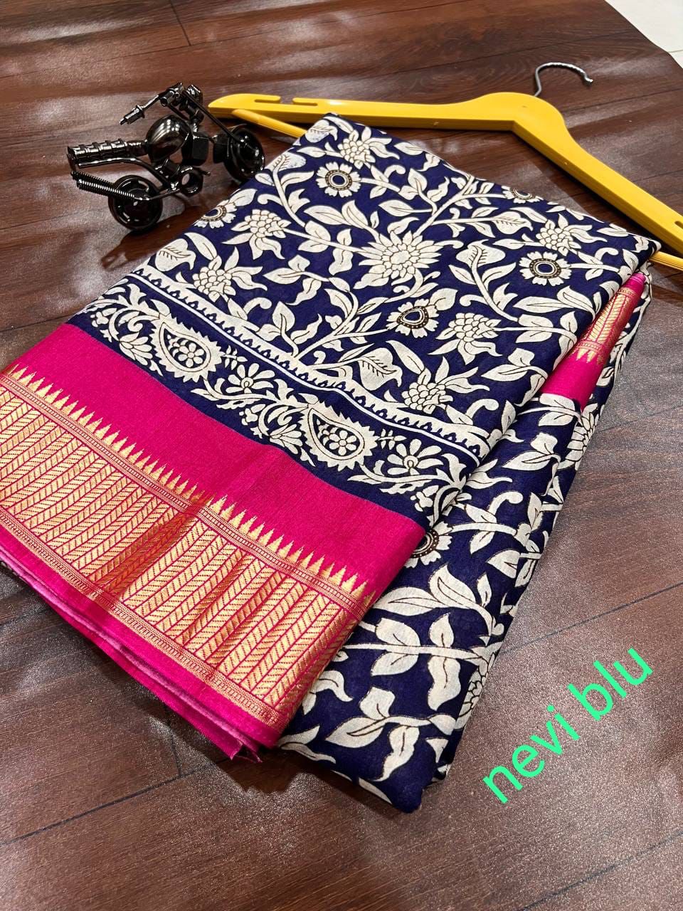 Benny creppy soft smooth with jequard border saree, VJT, OR