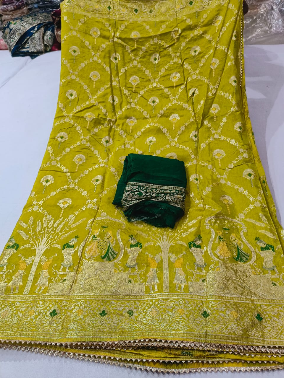 Pure Dolla Radian Silk Jari Fabric Saree OR , RTK