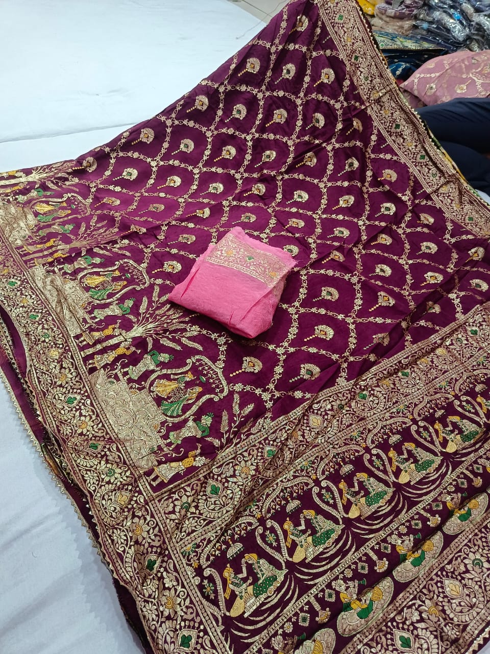 Pure Dolla Radian Silk Jari Fabric Saree OR , RTK