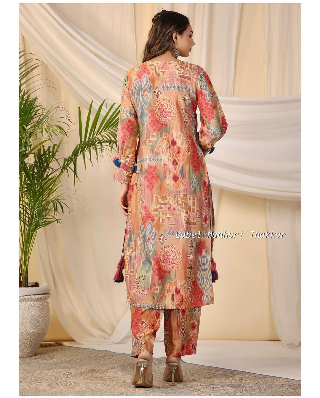 Beautiful Pure Decorated With Print Hand Embroidery Kurti Set Gs Nr Kurtis